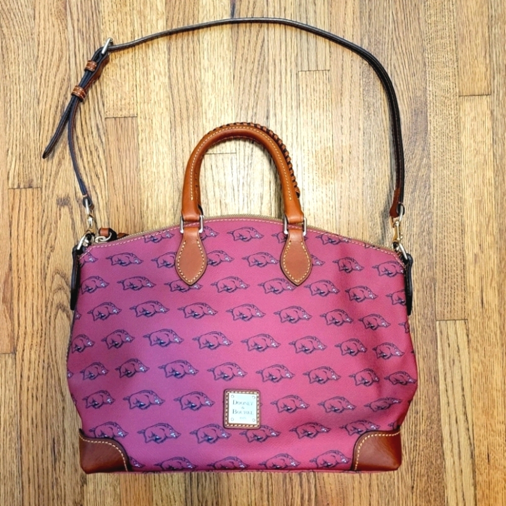 Dooney & Bourke Arkansas Razorbacks Zip Satchel